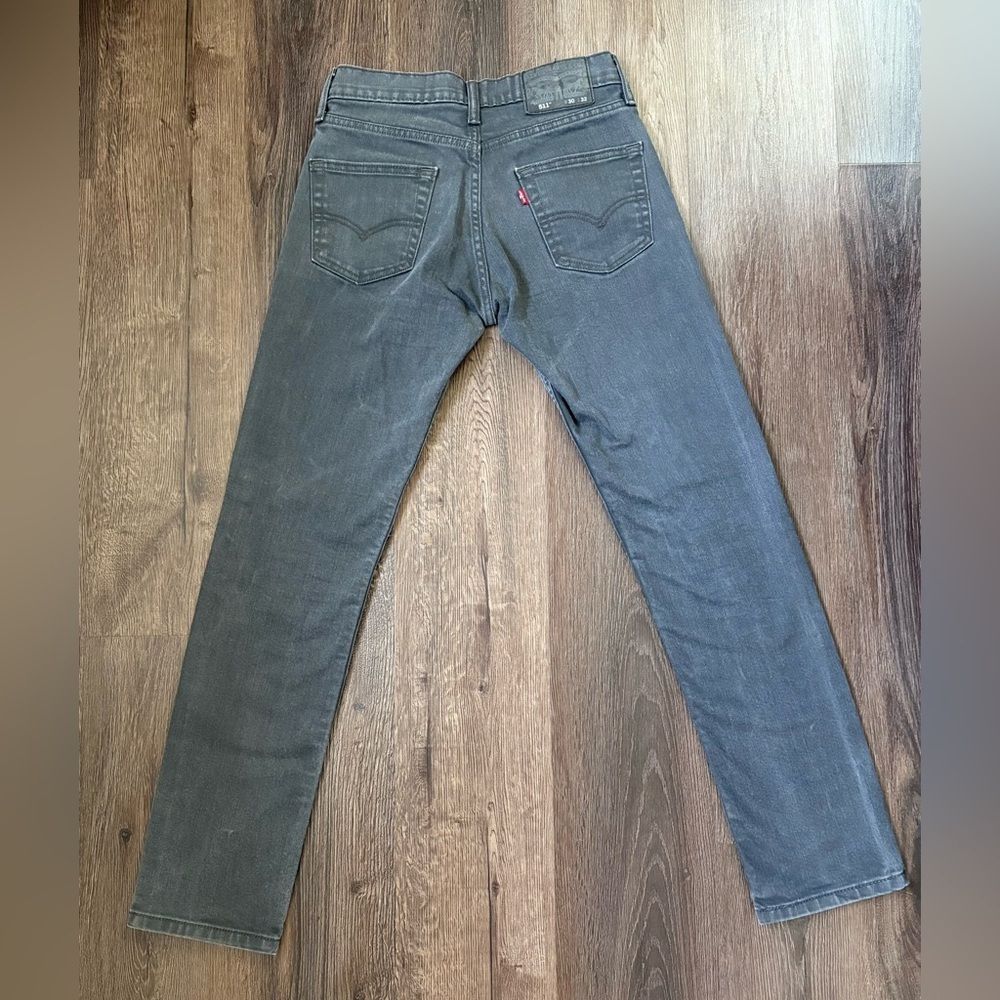 Levi’s 511 Slim Fit Jeans Men’s 30x32 Washed Black - Picture 6 of 11
